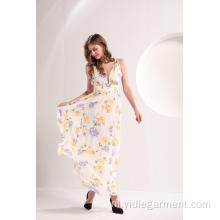 Zomer maxi-jurk met bloemenprint voor dames